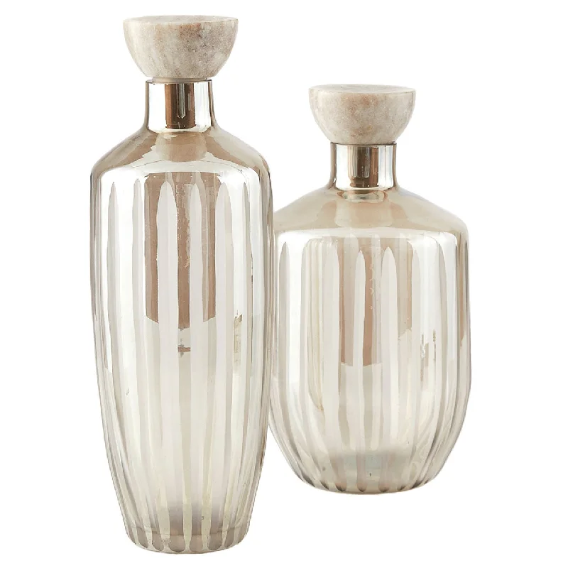 Track lighting with a decorative track designArielle Decanter - Set of 2