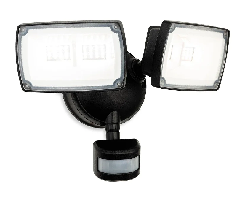 Track lighting with motion - sensor capabilitiesReflex LED Security 2 Light Wall with PIR Black Track lighting with motion - sensor capabilitiesReflex LED Security 2 Light Wall with PIR Black
