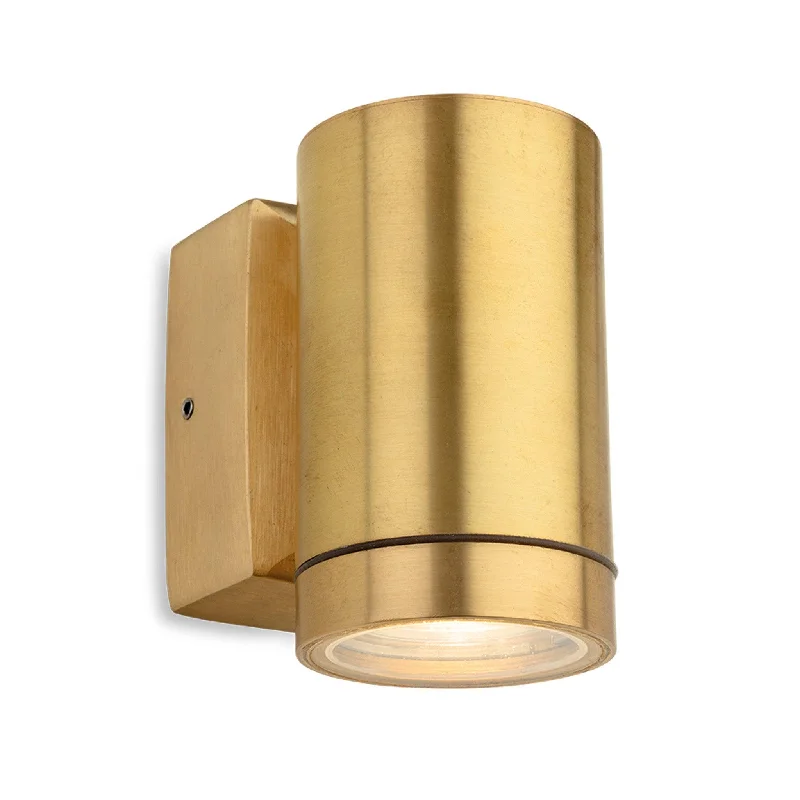 Wireless track lighting for easy installationNautic Single Wall Brass