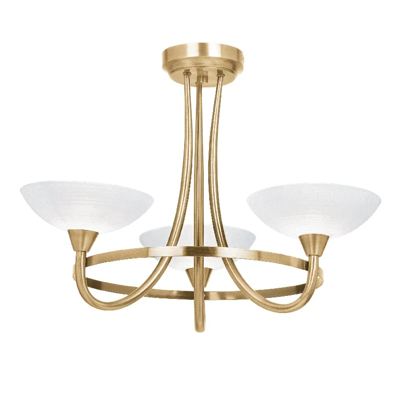 Track lighting for adding a touch of eleganceCagney 3lt semi flush