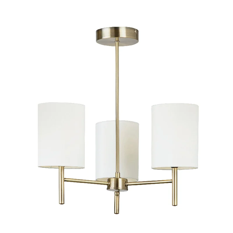 Track lighting with a minimalist track designBrio 3lt semi flush