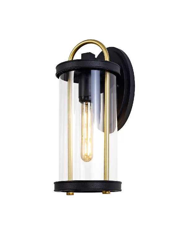 Track lighting for illuminating dining tablesSter Small/Large Wall Lamp, 1 x E27, Black & Gold/Clear Glass, IP54, 2yrs Warranty Track lighting for illuminating dining tablesSter Small/Large Wall Lamp, 1 x E27, Black & Gold/Clear Glass, IP54, 2yrs Warranty