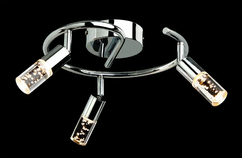 Track lighting with energy - star certificationFocus LED 3 Light Spiral Chrome / Clear Acrylic Bubble Shade Track lighting with energy - star certificationFocus LED 3 Light Spiral Chrome / Clear Acrylic Bubble Shade