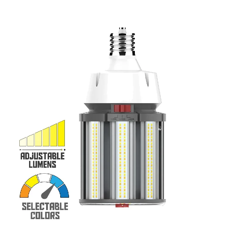 Industrial Exit Sign Lighting for Quick EvacuationHi-Pro Retrofit LED Corn Bulb, 63W|80W|100W, 14000lm, 30K|40K|50K, EX39 Mogul, 120-277V Industrial Exit Sign Lighting for Quick EvacuationHi-Pro Retrofit LED Corn Bulb, 63W|80W|100W, 14000lm, 30K|40K|50K, EX39 Mogul, 120-277V