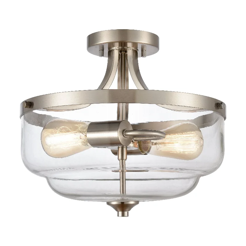 Waterproof track lighting for bathroomsCalistoga 13" Wide 2-Light Semi Flush Mount