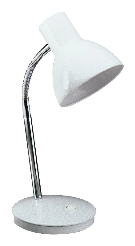 Track lighting with clear glass shadesHarvard Table Lamp White