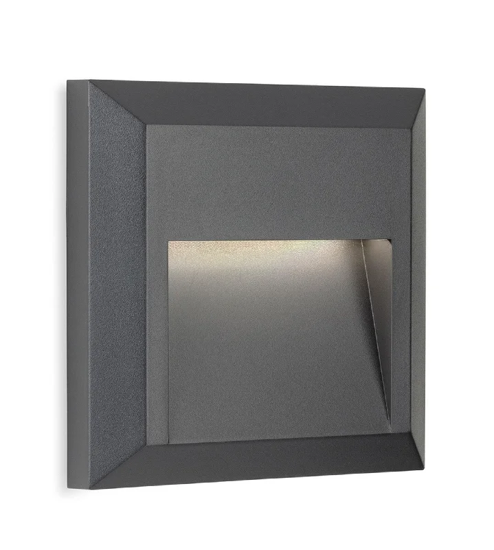 Low - voltage track lighting for safetyEnzo LED Resin Wall & Step Light - Square Graphite Low - voltage track lighting for safetyEnzo LED Resin Wall & Step Light - Square Graphite