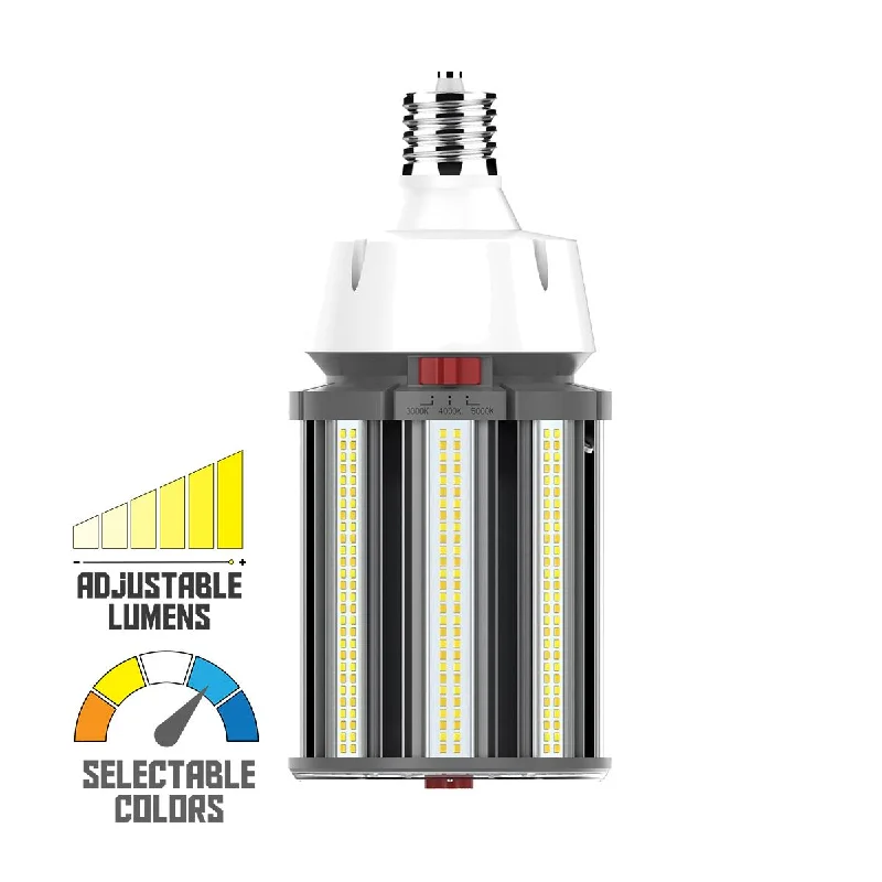 Industrial Task Lighting for Precision WorkstationsHi-Pro Retrofit LED Corn Bulb, 80W|100W|120W, 16800lm, 30K|40K|50K, EX39 Mogul, 120-277V Industrial Task Lighting for Precision WorkstationsHi-Pro Retrofit LED Corn Bulb, 80W|100W|120W, 16800lm, 30K|40K|50K, EX39 Mogul, 120-277V