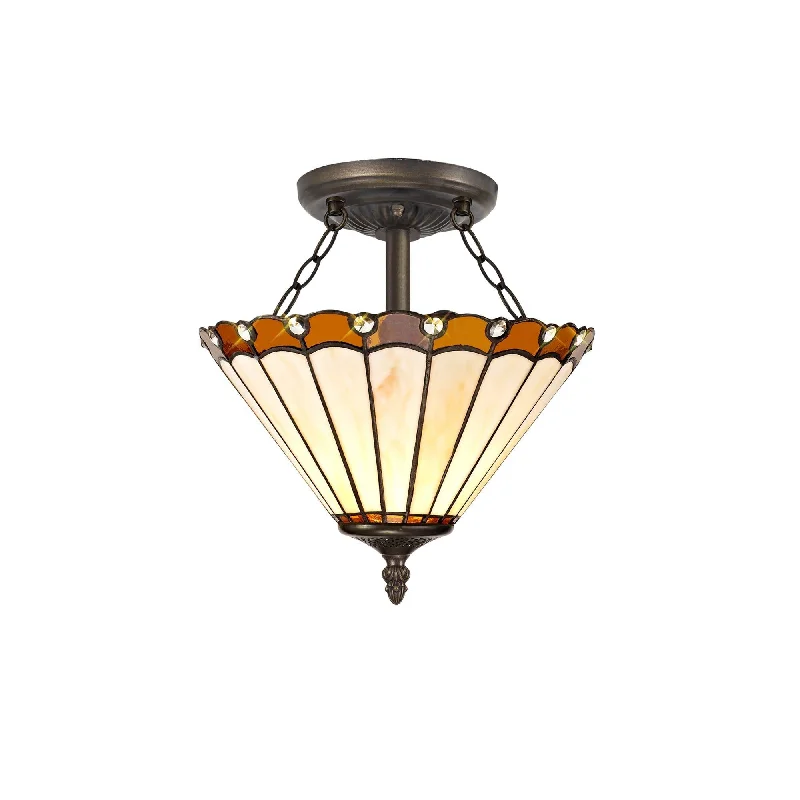 Track lighting for retail window displaysUmbria 2 Light Semi Ceiling E27 With 30cm Tiffany Shade Track lighting for retail window displaysUmbria 2 Light Semi Ceiling E27 With 30cm Tiffany Shade