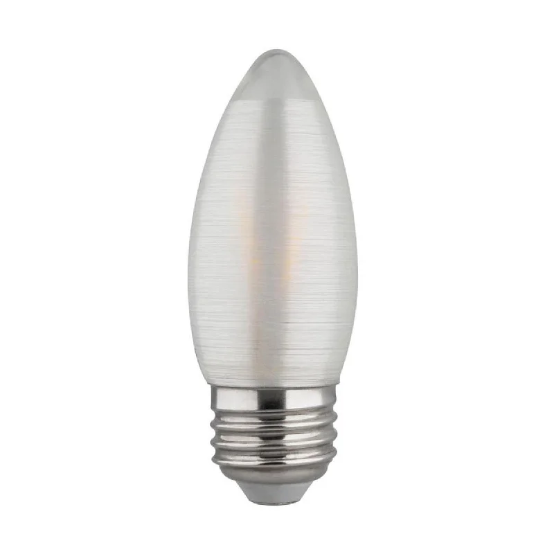 Industrial Wall - Mounted Lighting for Workshop WallsC11 LED Filament Bulb, 2 Watts, 120 Lumens, 2700K, E26 Medium Base, Satin Spun Finish Industrial Wall - Mounted Lighting for Workshop WallsC11 LED Filament Bulb, 2 Watts, 120 Lumens, 2700K, E26 Medium Base, Satin Spun Finish