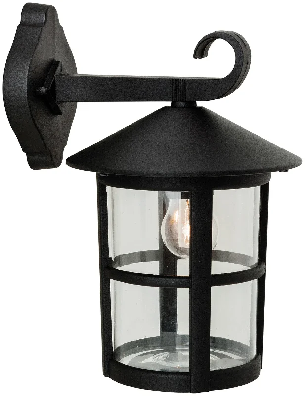 Track lighting with frosted glass shadesStratford Lantern - Downlight Black