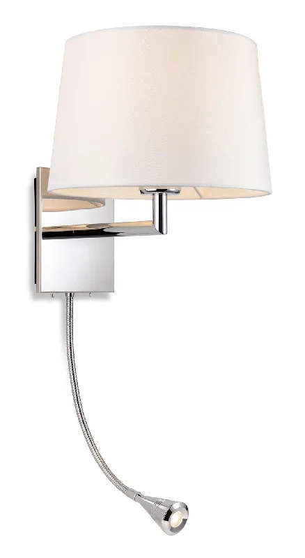 Track lighting for adding a touch of eleganceGrand 2 Light Wall (Switched) Chrome with Cream Shade Track lighting for adding a touch of eleganceGrand 2 Light Wall (Switched) Chrome with Cream Shade