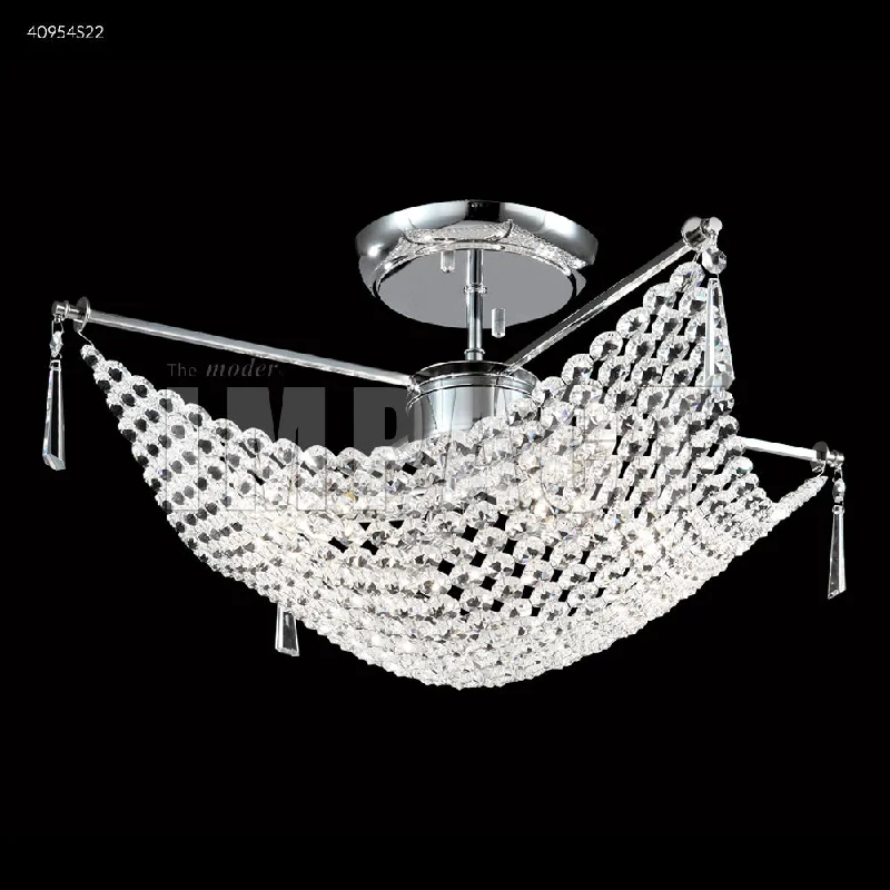 Energy - efficient track lighting fixturesJames R. Moder All Crystal Basket Flush Mount Chandelier 40954 Energy - efficient track lighting fixturesJames R. Moder All Crystal Basket Flush Mount Chandelier 40954