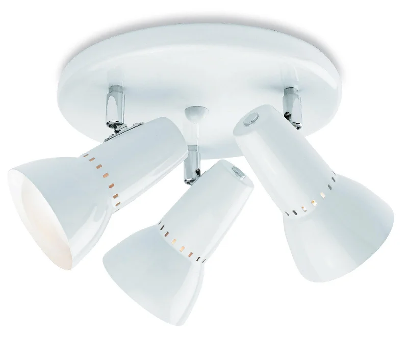 Track lighting for adding a touch of eleganceLynx 100 3 Light Flush White