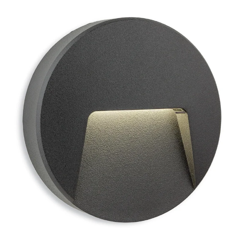 Track lighting for highlighting bookcasesGolf LED Wall & Step Light - Round Graphite Resin Track lighting for highlighting bookcasesGolf LED Wall & Step Light - Round Graphite Resin