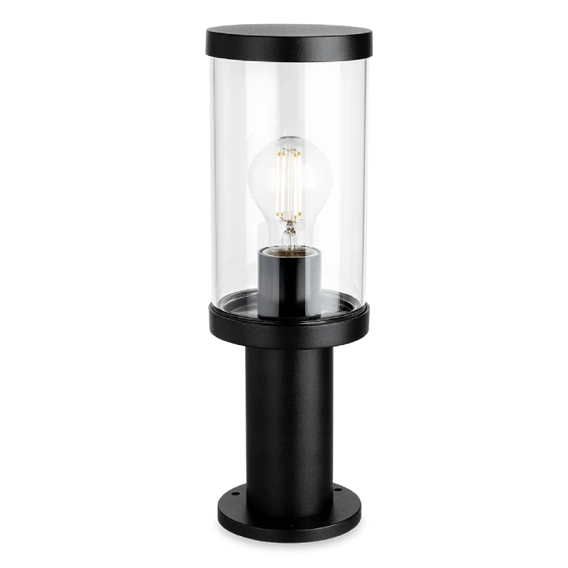 Outdoor - rated track lighting for patiosLucas Pillar Black