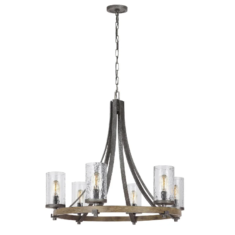 Track lighting for creating a focal pointFeiss Angelo Distressed Six Light 30" Chandelier Track lighting for creating a focal pointFeiss Angelo Distressed Six Light 30" Chandelier