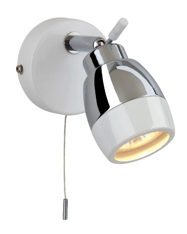 Track lighting for accentuating artworksMarine Single Spot (Switched) White with Chrome Track lighting for accentuating artworksMarine Single Spot (Switched) White with Chrome