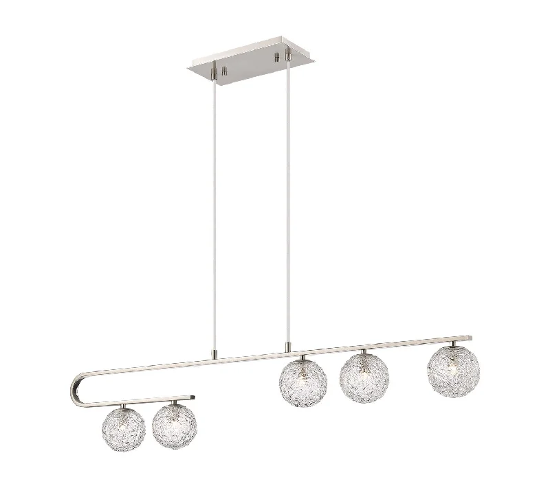 Waterproof Industrial Lighting for Wet AreasBarrington Five Light Island Pendant