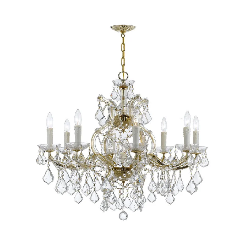 Track lighting with a chunky, bold designMaria Theresa Crystal Chandelier