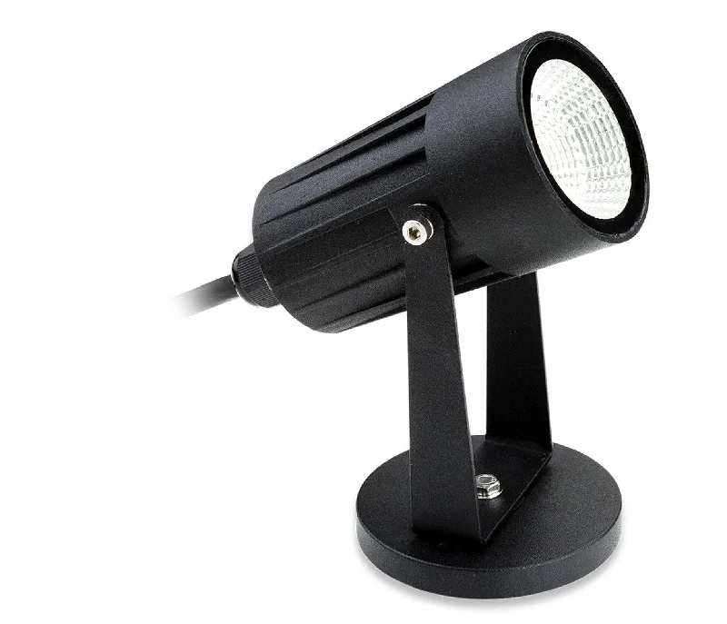 Track lighting with a chunky, bold designLED Wall & Spike Spot Black