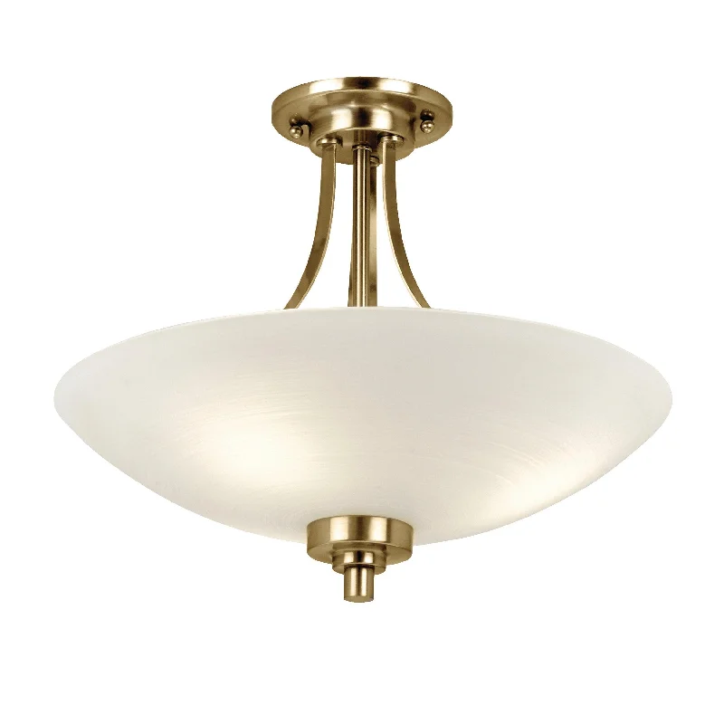 Rustic track lighting for farmhouse decorWelles 3lt semi flush
