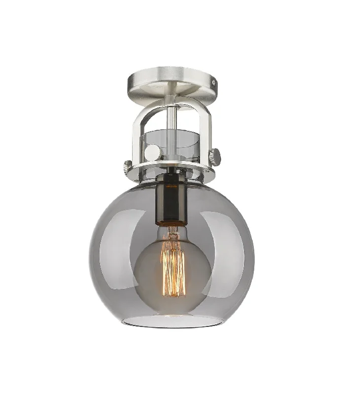 Waterproof Industrial Lighting for Wet AreasDowntown Urban One Light Flush Mount
