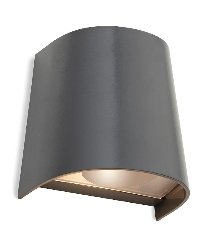 Track lighting with colored glass accentsDuke Resin Single Wall Graphite
