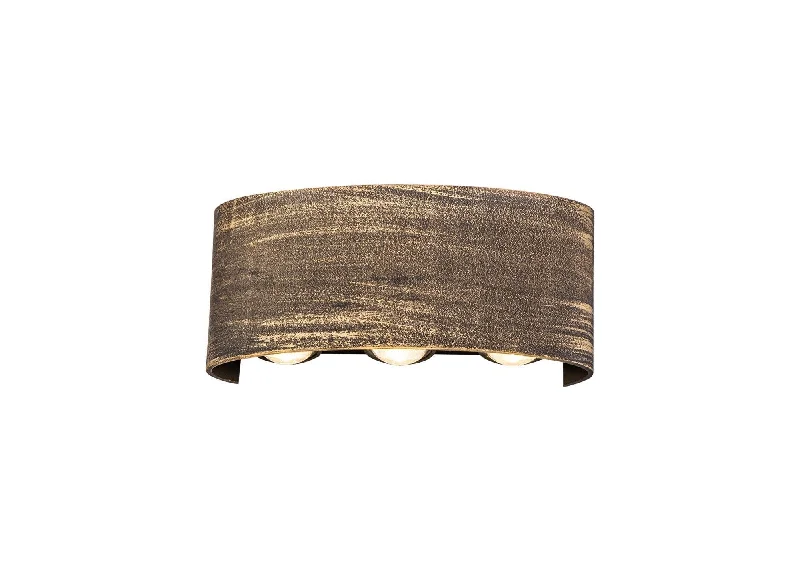 Track lighting for creating a focal pointLevant Up & Downward Lighting Wall Lamp, 6 x 1W LED, 3000K, 500lm, IP54, Gold/Black, 3yrs Warranty Track lighting for creating a focal pointLevant Up & Downward Lighting Wall Lamp, 6 x 1W LED, 3000K, 500lm, IP54, Gold/Black, 3yrs Warranty