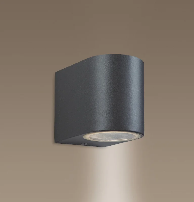 Track lighting with adjustable armsScenic Single Wall Gun Metal