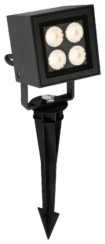 Track lighting with a sleek profileLED Wall & Spike Spot Graphite