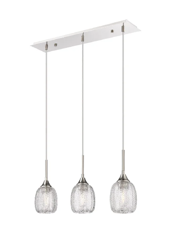 Industrial Lighting for Textile MillsBerkshire Three Light Island Pendant