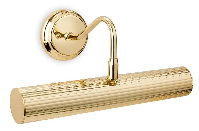 Track lighting for accentuating artworksReeded Picture Light - 2 Light Polished Brass