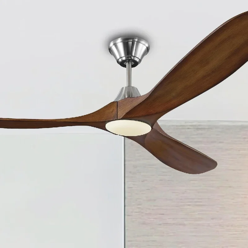 Industrial Lighting for Metal Fabrication ShopsMaverick 60 Inch Steel and Koa 3-Blade LED Ceiling Fan with Light and Remote Industrial Lighting for Metal Fabrication ShopsMaverick 60 Inch Steel and Koa 3-Blade LED Ceiling Fan with Light and Remote