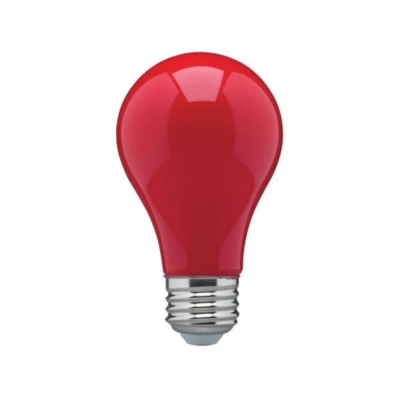Industrial Ceiling - Mounted Lighting for Assembly PlantsA19 LED Bulb, 8 Watts, E26 Medium Base, Ceramic Red Finish, 120V Industrial Ceiling - Mounted Lighting for Assembly PlantsA19 LED Bulb, 8 Watts, E26 Medium Base, Ceramic Red Finish, 120V