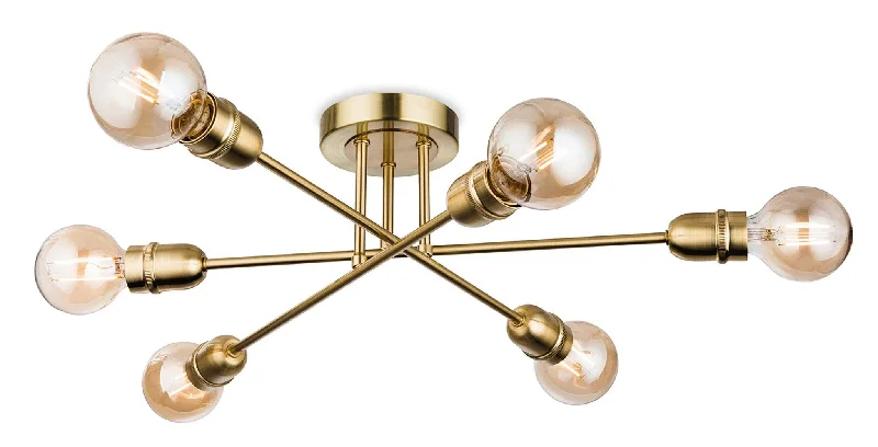 High - lumen track lighting for bright spacesTrident Flush Fitting Brushed Brass
