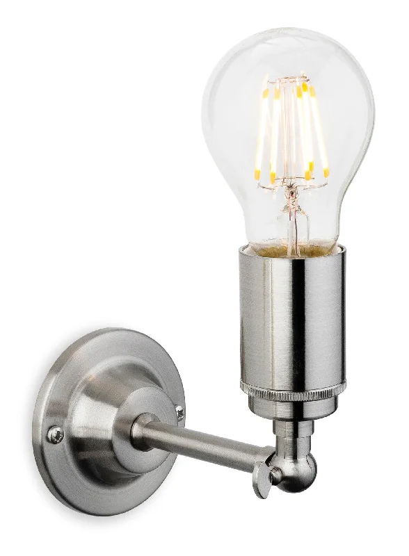 Low - voltage track lighting for safetyasian - inspired wall lamps with bamboo or paper shades for a zen - like Indy Wall Light Brushed Steel Low - voltage track lighting for safetyasian - inspired wall lamps with bamboo or paper shades for a zen - like Indy Wall Light Brushed Steel
