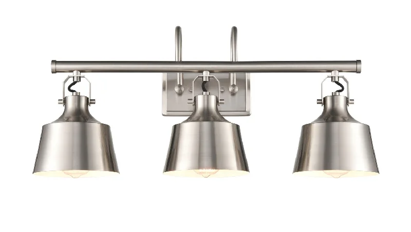 Industrial Lighting for Electronics ManufacturingAuralume Three Light Bath Vanity