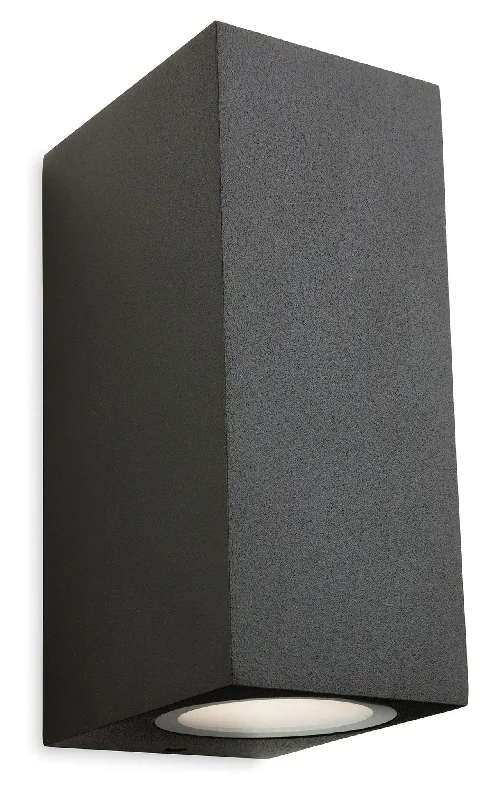 Track lighting with a chunky, bold designCapital 2 Light Wall Graphite