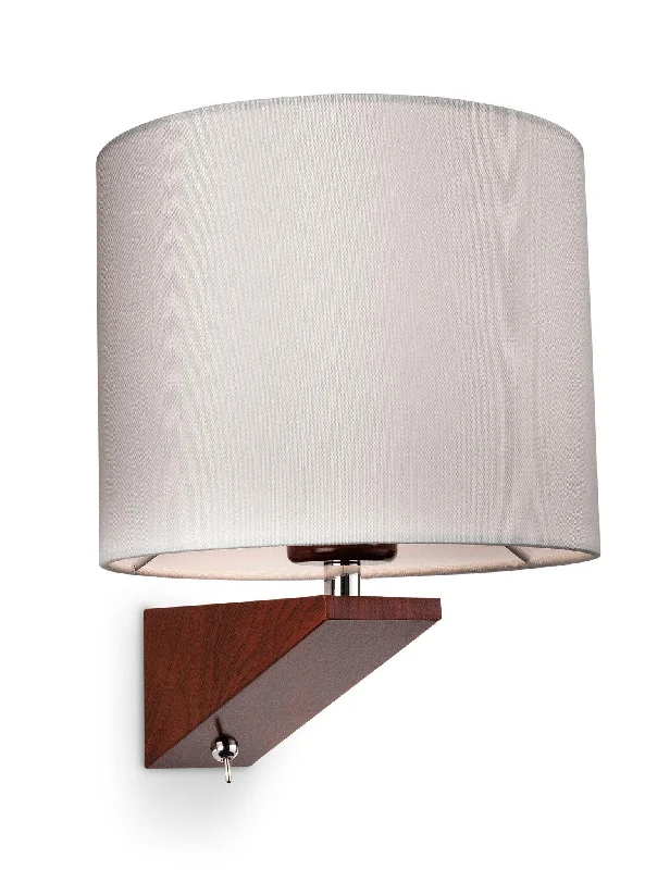 Track lighting with multiple heads for flexibilityleather wall lamps with a distressed texture for a rugged and stylish lookAlpine Wall Light (Switched) Dark Walnut with Cream Shade Track lighting with multiple heads for flexibilityleather wall lamps with a distressed texture for a rugged and stylish lookAlpine Wall Light (Switched) Dark Walnut with Cream Shade