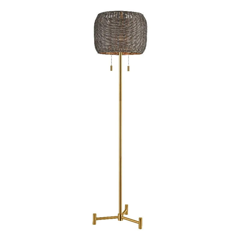 Rustic track lighting for farmhouse decorBittar 61.5" High 2-Light Floor Lamp