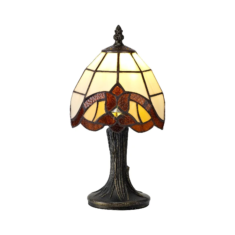 Track lighting with a brushed nickel finishSonic Tiffany Table Lamp, 1 x E14, Cream/Amber/Clear Crystal Shade Track lighting with a brushed nickel finishSonic Tiffany Table Lamp, 1 x E14, Cream/Amber/Clear Crystal Shade