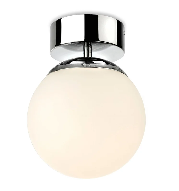Track lighting for creating a focal pointBrook LED Flush Ceiling Fitting Chrome with Opal White Glass Track lighting for creating a focal pointBrook LED Flush Ceiling Fitting Chrome with Opal White Glass
