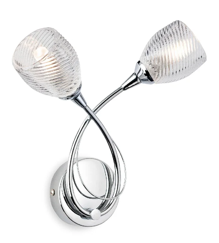 Track lighting for creating a focal pointHenley 2 Light Wall Chrome with Clear Decorative Glass Track lighting for creating a focal pointHenley 2 Light Wall Chrome with Clear Decorative Glass