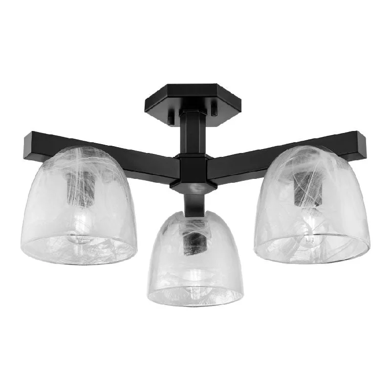Modern track lighting with LED bulbsChalice 3-Light Semi Flush Mount