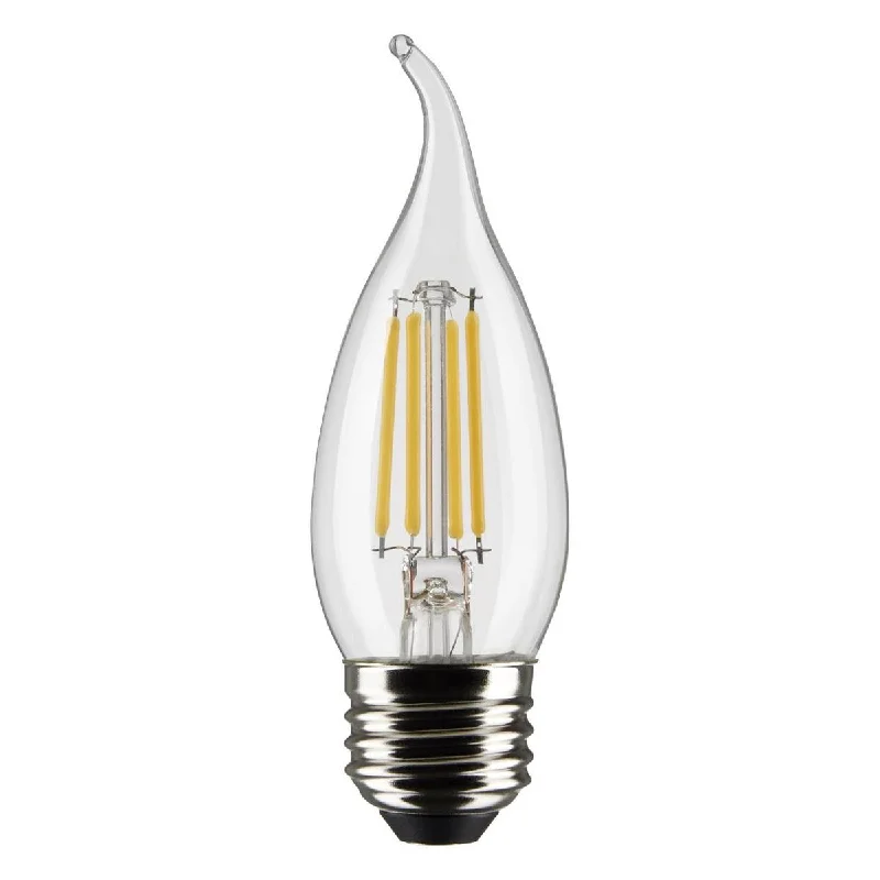 Industrial Flood Lighting for Outdoor Loading DocksCA10 Filament LED Bulb, 6W, 500lm, 2700K, 60W Equal, E26 Medium Base, Clear, Pack of 2 Industrial Flood Lighting for Outdoor Loading DocksCA10 Filament LED Bulb, 6W, 500lm, 2700K, 60W Equal, E26 Medium Base, Clear, Pack of 2