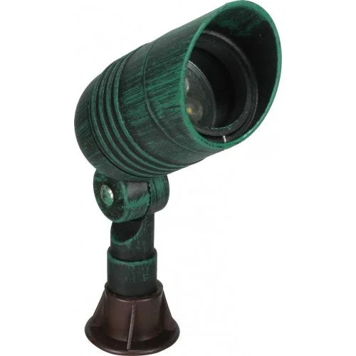 Modern track lighting with LED bulbs1051-GN - Green Cast Aluminum Slim Hooded Bullet Landscape Light - stock Modern track lighting with LED bulbs1051-GN - Green Cast Aluminum Slim Hooded Bullet Landscape Light - stock