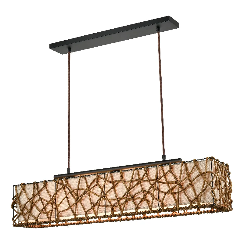 Track lighting for outdoor gardensBindan 39" Wide 3-Light Linear Chandelier