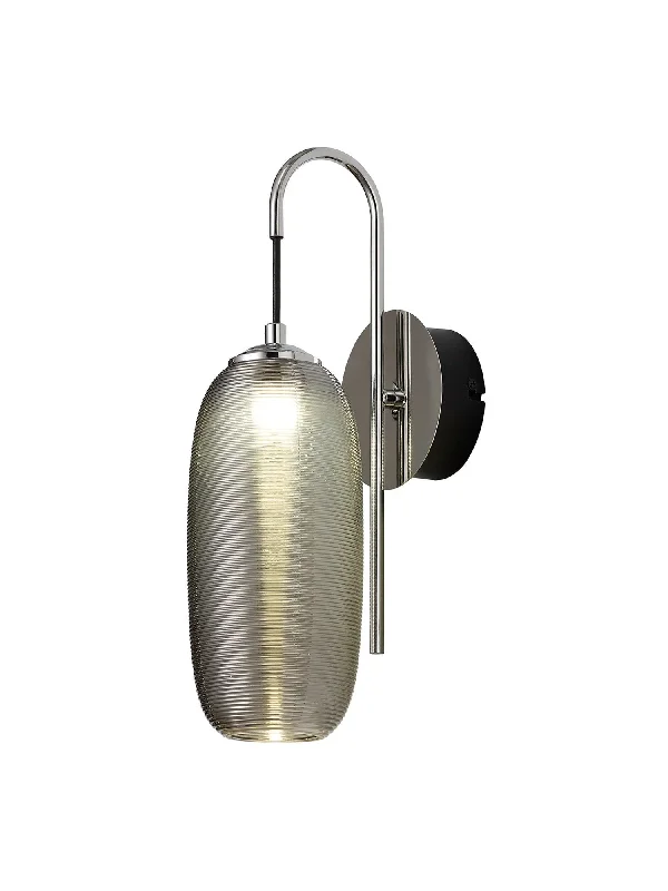 Track lighting for replacing old fluorescent fixturesStardust Switched Wall Lamp, 1 x 6W LED, 4000K, 720lm, Polished Chrome/Black With Champagne Glass, 3yrs Warranty Track lighting for replacing old fluorescent fixturesStardust Switched Wall Lamp, 1 x 6W LED, 4000K, 720lm, Polished Chrome/Black With Champagne Glass, 3yrs Warranty