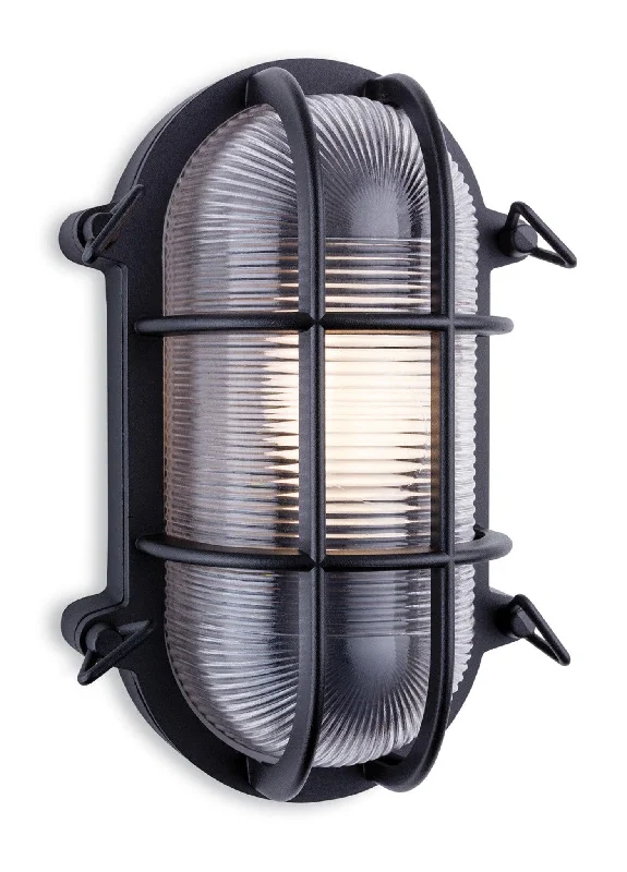 Track lighting with swivel heads for precise aimingTurin Bulkhead - Oval Black
